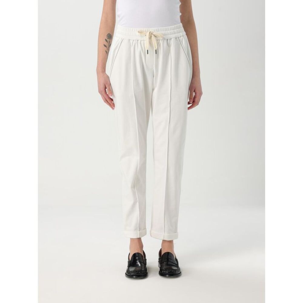 Brunello Cucinelli Pants Woman Natural